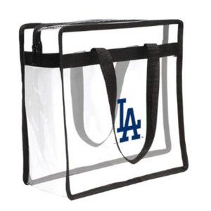 NEW Los Angeles Dodgers Tote Clear Stadium Bag